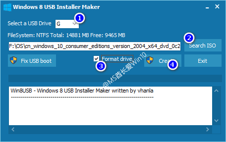 Windows 8 USB Installer Maker制作Win10安装U盘